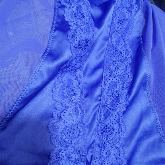 Shear XS LaSenza Blue Lingerie with Silk Ribbon and Frill - Picture 6 of 9